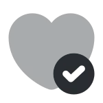 Heart Tick SVG Icon
